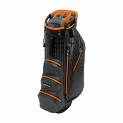 Lynx Attitude Waterproof Cart Bag -Golf Clubs Shop Attitude cart black charcoal orange 510x510 1