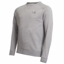 Calvin Klein Columbia Crew Neck Sweater -Golf Clubs Shop C9486SILMARL5 510x510 1