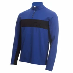 Calvin Klein Embossed Half Zip -Golf Clubs Shop C9500BLU BLK5 510x510 1