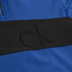 Calvin Klein Embossed Half Zip -Golf Clubs Shop C9500BLU BLK8 510x510 1
