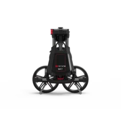 Powakaddy DLX-Lite FF Push Trolley 28 Powakaddy DLX-Lite FF Push Trolley -Golf Clubs Shop DLX LITE FF GUNMETAL RED FOLDED FRONT 510x510 1