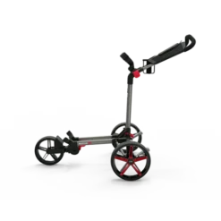 Powakaddy DLX-Lite FF Push Trolley 26 Powakaddy DLX-Lite FF Push Trolley -Golf Clubs Shop DLX LITE FF GUNMETAL RED OPEN SIDE 510x510 1