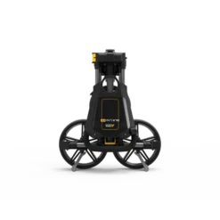 Powakaddy DLX-Lite FF Push Trolley 21 Powakaddy DLX-Lite FF Push Trolley -Golf Clubs Shop DLX LITE FF GUNMETAL YELLOW FOLDED FRONT 510x510 1
