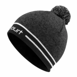 Stuburt Hail Bobble Beanie Hat -Golf Clubs Shop SBHAT1213 BlackMarl 1 510x510 1