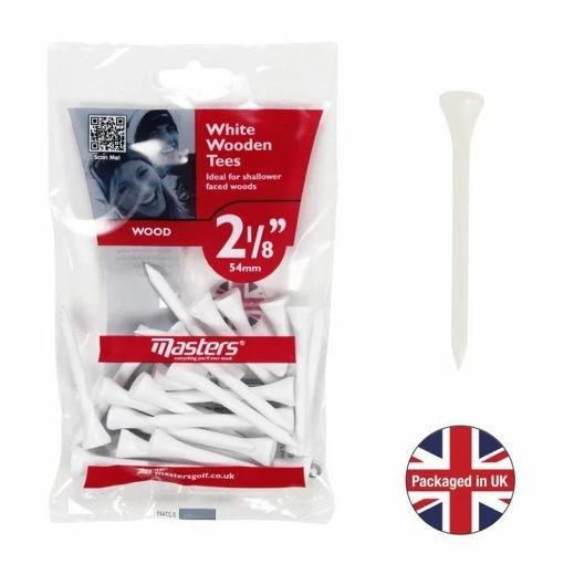 Masters Wood Tees 2 1/8 White Bag 25 3 Masters Wood Tees 2 1/8 White Bag 25